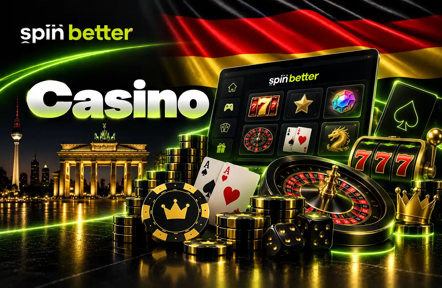 SpinBetter Casino mit Spielen und Live-Casino
